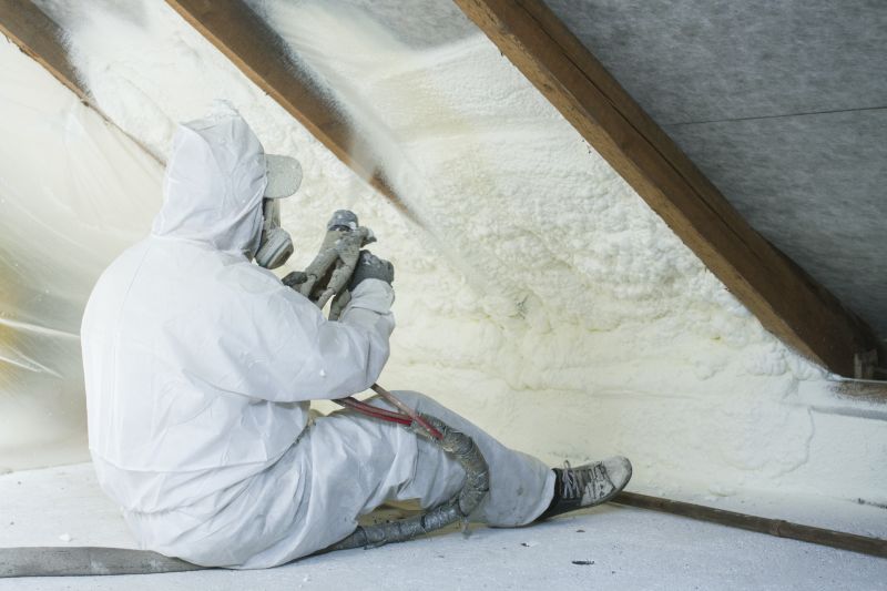 Spray Foam Application in Attic